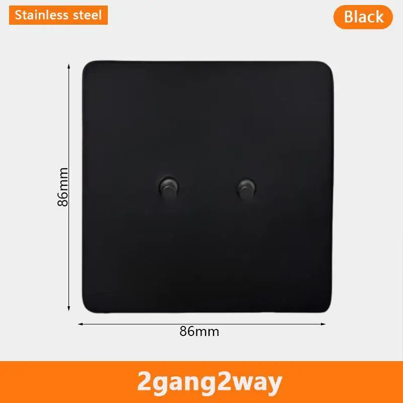 Eu Black Retro Toggle Wall Light Switch belt. Antique Switch socket with USB charging. 220V1gang2way Speed control switch