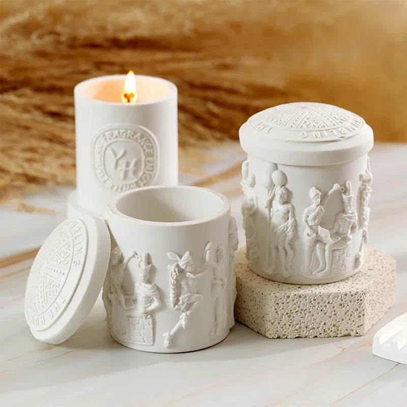 Norway Swedish Aromatherapy Candle Holder Wholesale Resin Ceramic Cup Fragrance Handmade DIY Home Decoration Ornament Wedding