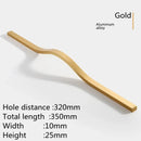 160mm-384mm Aluminum Alloy Gold Brushed Furniture Cabinet Door Handle Wardrobe Cupboard Door Drawer Handle Furniture Hardware