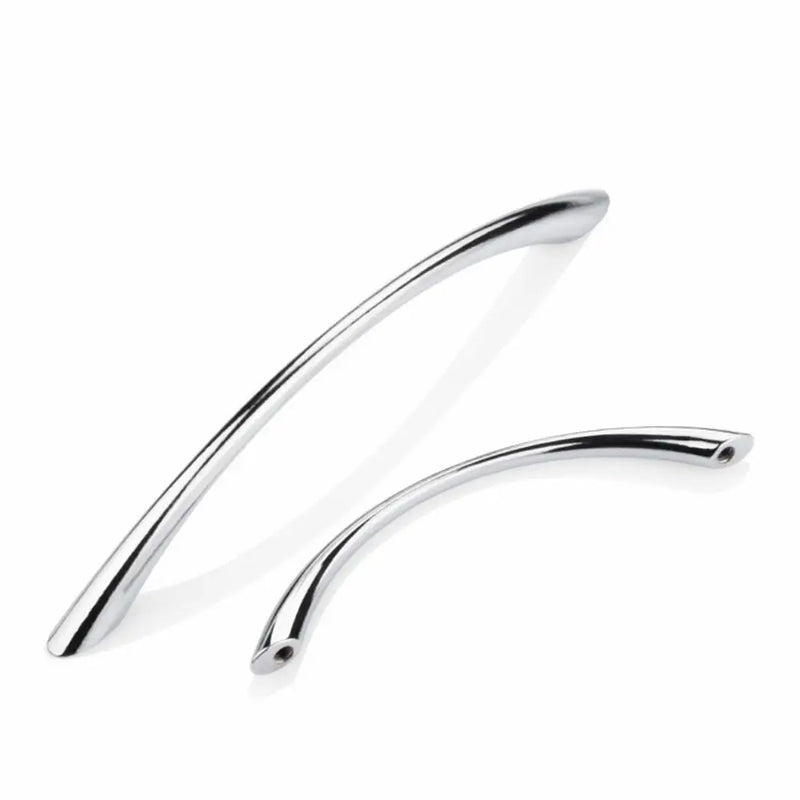 Curved Handles Wardrobe Cabinet Pull Handles Drawer Knobs Zinc Alloy Cupboard Door Handle Furniture Fitting Home Hardware