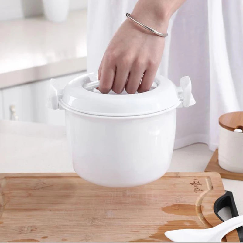 hot sale! Portable Microwave Oven Rice Cooker Multifunctional food Steamer pot PP microwave cooking Utensils Insulation Bento Lu