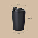 Vacuum Flasks Customized Logo Cup Coffee Mug Car Insulated Water Bottle Travel Stainless Steel Drinking Kettle 360ml 12oz