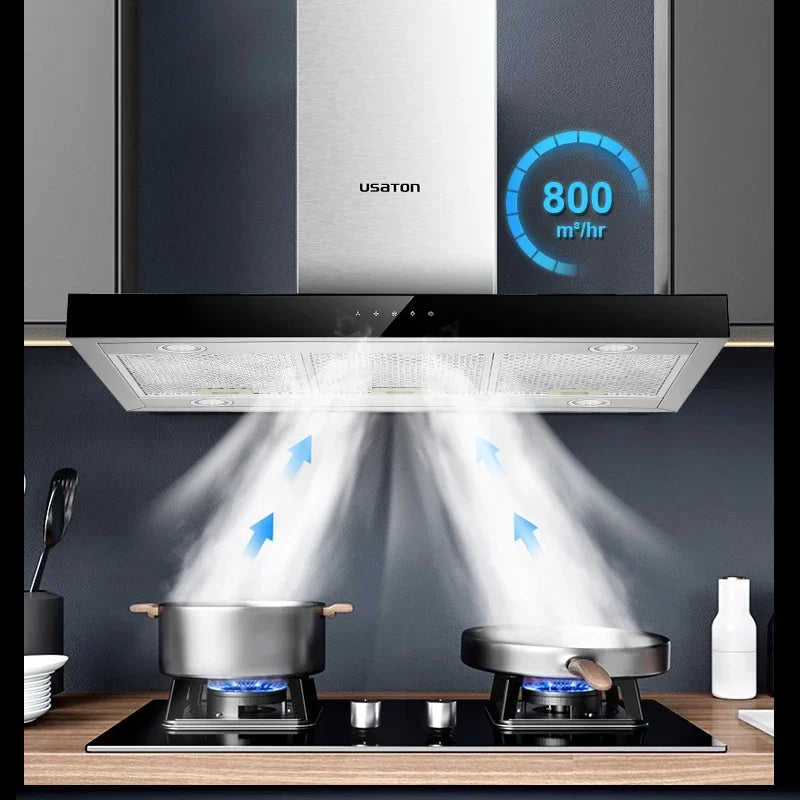 Hot selling various specifications T-shape smart range hoods island cooker hood commercial range hood island