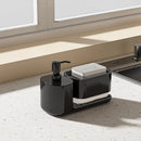 Kitchen Dish Soap Dispenser with Sponge Holder 2 In 1 Countertop Soap Pump Dispenser for Kitchen Sink Soap Liquid Dispenser