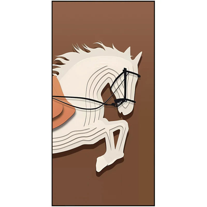 Modern Luxury Horses Canvas Posters and Prints Wall Art Entrance Decorative Painting Porch Living Room Home Decor Cuadros