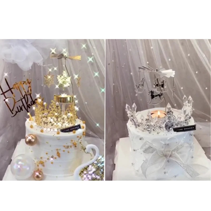 Metal Candlesticks For Candles Modern Room Decor Silver Carousel Candle Tea Light Holder Damper Home Decoration Valentine's Gift