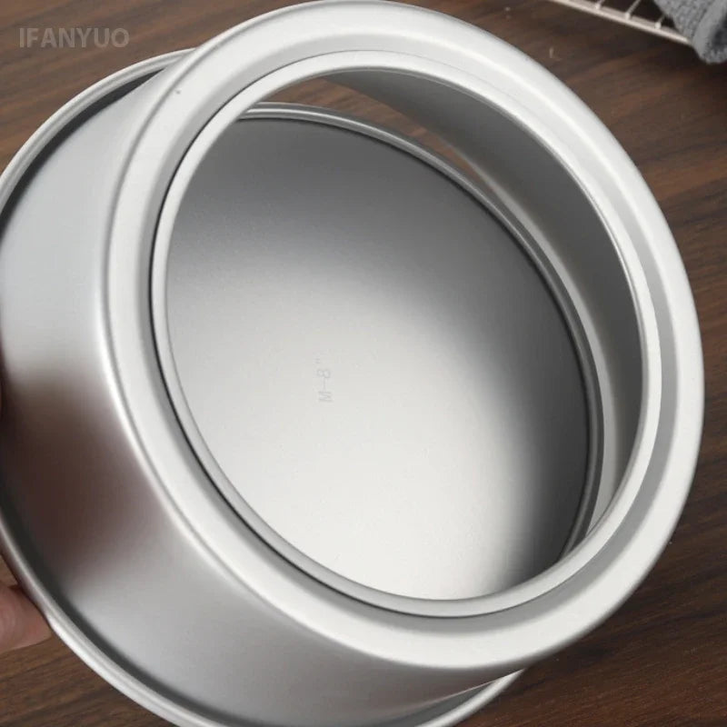 2-9 Inches Round Cake Mold with Removable Bottom DIY Aluminum Alloy Baking Cheesecake Pan Mould Fondant Dessert Decoration Tools