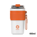 FEIJIAN Stainless Steel Coffee Cup Coffee Mug Thermos Cup Portable Travel Mug With Lifting Rope Leak-Proof Non-Slip 500ml/400ml