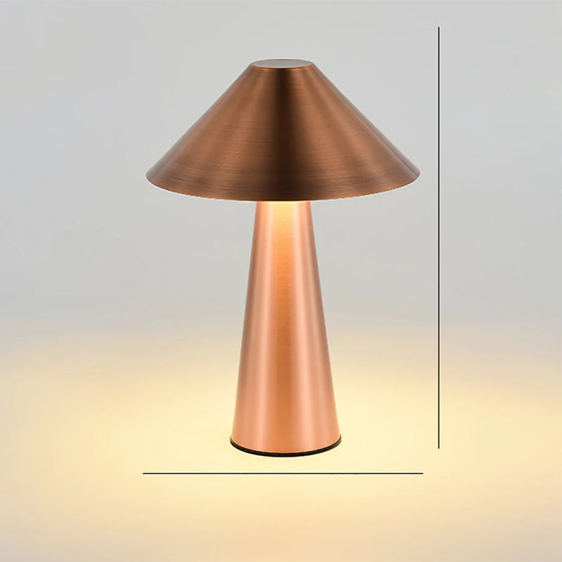 LED Wireless Table Lamp USB Rechargeable Desk Lamp Creative Atmosphere Light for Bedside Room Restaurant Cafe Decorative Lamp