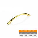 Curved Handles Wardrobe Cabinet Pull Handles Drawer Knobs Zinc Alloy Cupboard Door Handle Furniture Fitting Home Hardware