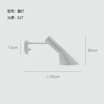 Modern LED Corner Floor Lamp Black White Lights Designer Arne Jacobsen Study Living Room Bedroom Stand Decoration Home Lighting