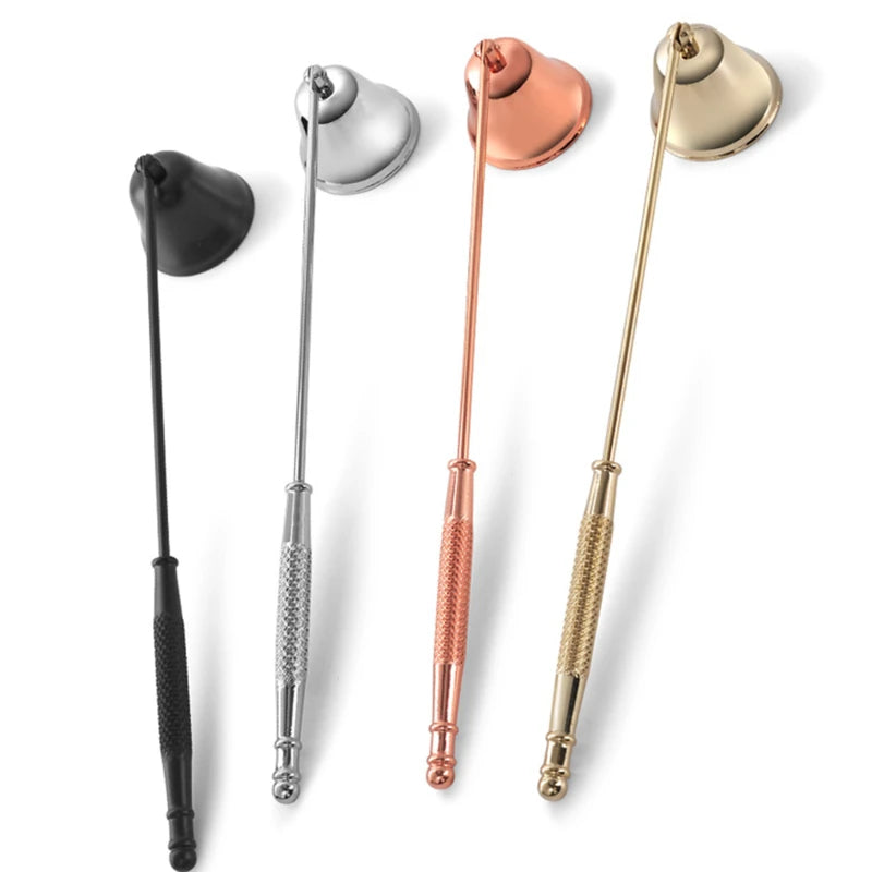 Candle Snuffer Tool Long Handle Bell Extinguisher Accessory Putting Out Extinguish Candle Wicks Accessories Stainless Steel