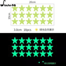 Green Star Luminous Stickers Children's Bedroom Wall Fluorescent Stickers Home Decoration DIY Self-adhesive Dot Stickers