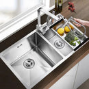 Thickened Kitchen Sinks Modern Stainless Steel Furniture Household Sink 304 Hand Double Trough Sinks Under Kitchen Sink
