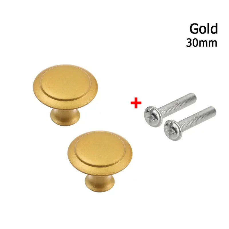 2pcs/lot Kitchen Cupboard Round Shape Furniture Fitting Cabinet Cabinet Pulls Wardrobe Pulls Drawer Knob Door Handle