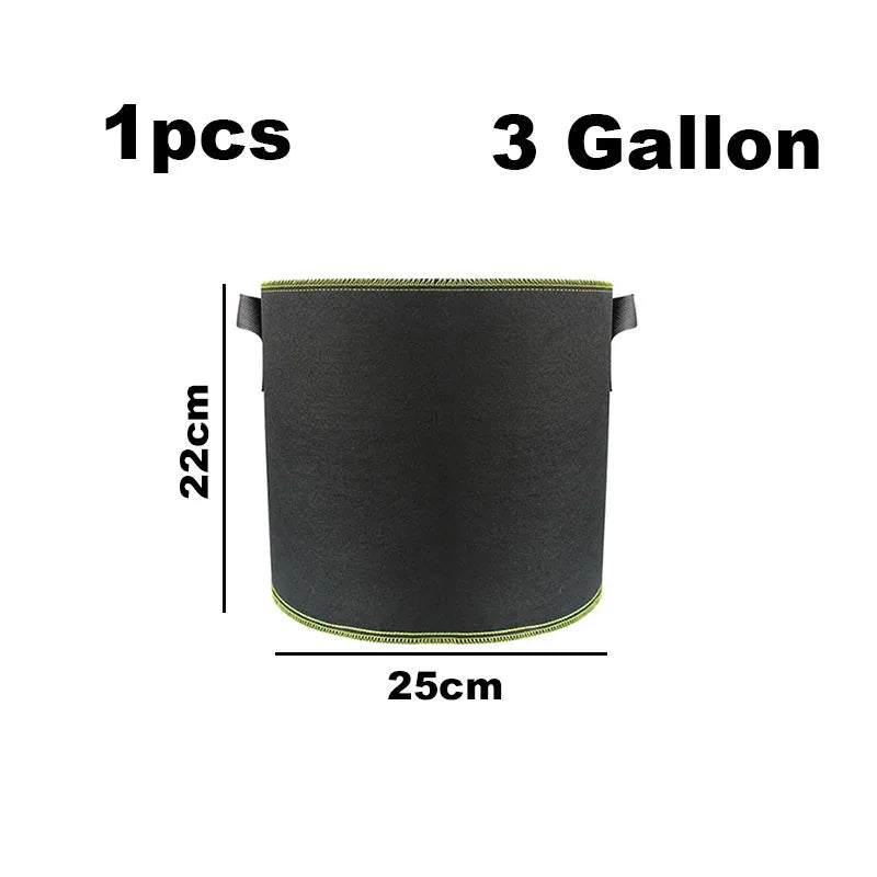 1/5/10gal fabric potato plant flower Pots Grow Bags flowr Flowerpot fruit plante tools garden growing Vegetable veg Planting