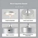 Simple Rechargeable Table Lamp Bar Desk Lamp Dimming Atmosphere Wireless Night Light for Bedroom USB Charging Touch Decor Lamp