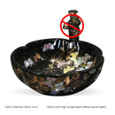 Luxury Hand-painted Bathroom Sinks Special-shaped Above Counter Basin Ceramic Wash Basin Designer Home Kitchen Art Single Basin