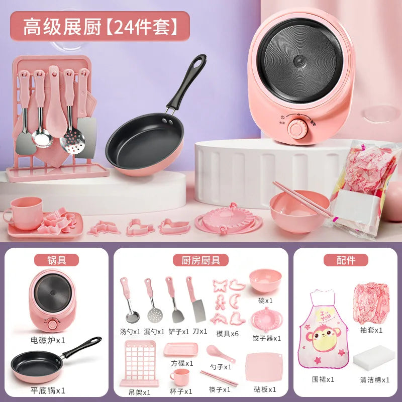 Toy Real Cooking Toy Mini Rice Cooker Pretend Play Toy Kitchen Kids Toys Simulation Cooking Toys Dollhouse Accessories