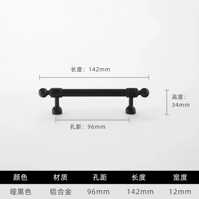 Cabinet Hardware Modern Minimalism Aluminum Alloy Kitchen Cabinet Handles for Bathroom Drawer Pulls Drawer Handles Door Knob