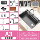 Honeycomb Embossed 304 Stainless Steel Sink, Kitchen Sink 304 Large Single Sink, Thickened Vegetable Basin, Dishwasher