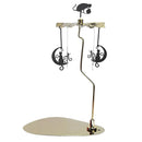 Rotary Candle Holder Metal Spinning Candle Holder With Tray Rotating Candlestick Set Stainless Steel Aromatherapy Wind Chime