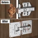 NAIERDI Stainless Steel Hinge Repair Plate Furniture Cabinet Door Panel Connection Plastic Repair Plate Hardware Accessories