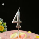 1 2 3 4 5 6 7 8 9 0 Number Birthday Candles Gold Silver Kids Birthday Candles for Cake Party Supplies Decoration Cake Candles