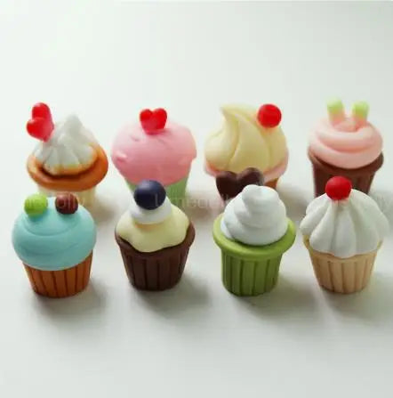 1/6 Scale Assorted Miniature Dollhouse Cake Mini Food for Doll Pretend Play Kitchen Toy Accessories