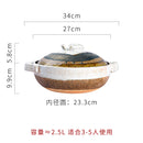 Japanese casserole soup stew pot ceramic high temperature resistant rice noodle stewpan gas cooker household saucepan 0.6-2.5L