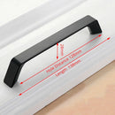 Aluminum Alloy Black Cabinet Handles American Style Solid Kitchen Cupboard Pulls Drawer Knobs Furniture Handle Hardware