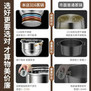 316 Stainless Steel Steam Pot 40cm Steamer Pot Home Appliance 4 Layers Steamer Cooker Soup Pots for Cooking Hotpot Cookware Set