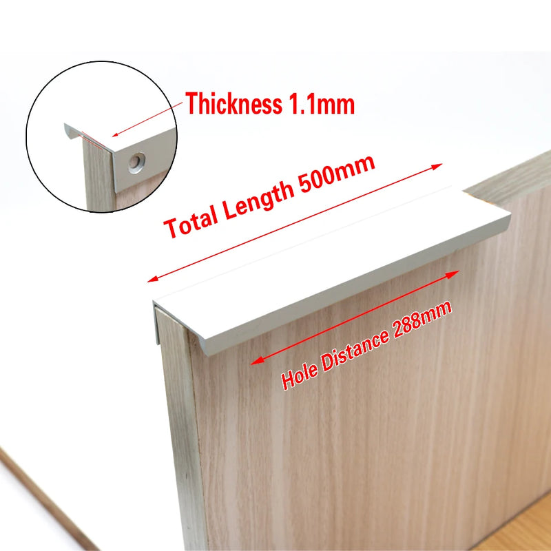 Cabinet Pulls Drawer Knobs  Black Silver Orange Gold Hidden  Handles Stainless Steel  Kitchen Cupboard Furniture Hardware