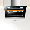 900mm Kitchen Range Hood Household Range Hood Side Suction Range Hood Wall Mounted Intelligent Cleaning Major Appliances