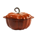 Enameled Pumpkin Cast Iron Dutch Oven 3.7L Enamel Coated Stewpan Non Stick Enamel Pot Casserole Dish 9.8 "for All Heat