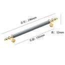 Modern Light Luxury European Wardrobe Cabinet Door Handle Drawer Shoe Cabinet Furniture Hardware Circular Tube Handle