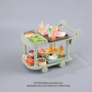 Children's Play House Food Cart Trolley Toy Miniature Food Play Kitchen Set Food Ornaments Doll House Model Educational Toys