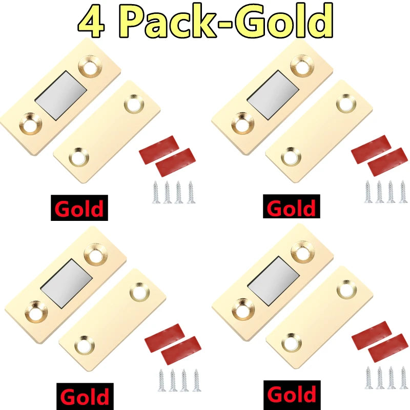 4/2/1Pack Ultra Thin Cabinet Magnetic Catch Adhesive Drawer Magnet Catch Kitchen Closet Door Closing Magnetic Door Catch Closer