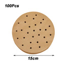 100Pcs Air Fryer Paper Disposable Steamer Bakeware Papers Oven Non-Stick Steaming Mat Oil-absorbing Paper for Fryer Accessories