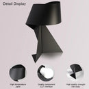 Modern Minimalist Iron Black White Origami Bedside Table Desk Lamp E27 LED Decorative Night Light Living Room Lamps Bedroom
