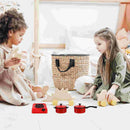 13 Pcs Decor Play House Toy Educational Learning Miniature Kids Interactive Kitchen Red Plaything Cooking Themed Toddler