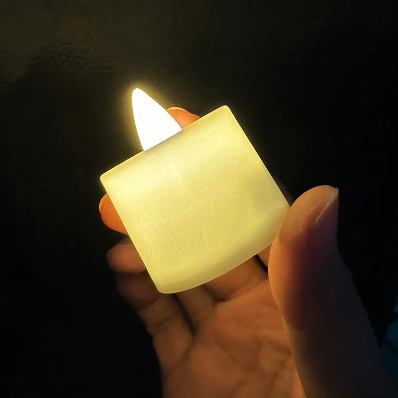 Small Tealight DIY Accessories LED Candle, Birthday Party Decoration, Digital Candle Light, Holiday Scene Layout