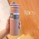 530ML/750ML Thermos Water Bottle Large capacity Stainless Steel Vacuum Flask Mug Portable Outdoor Thermal Mug Sports Drinks Cup