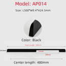 Long Simple Kitchen Cabinet Door Handles Aluminum Alloy Drawer Handle Pulls Wardrobe Cupboard Door Pull Furniture Hardwar Pulls