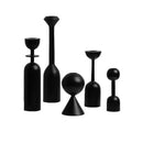 Black Wooden Candle Holder Quality Black Candle Seat Nordic ins style art decoration hotel model room soft decoration ZM806