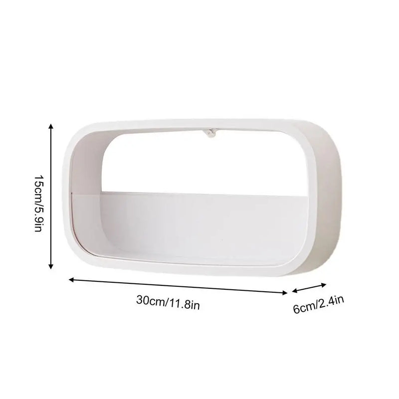 Wall Hanging Planter Rectangle Design Wall-Mounted Flower Pot Simple Stylish Geometric Wall Mounted Air Plants Pot Holder Decor