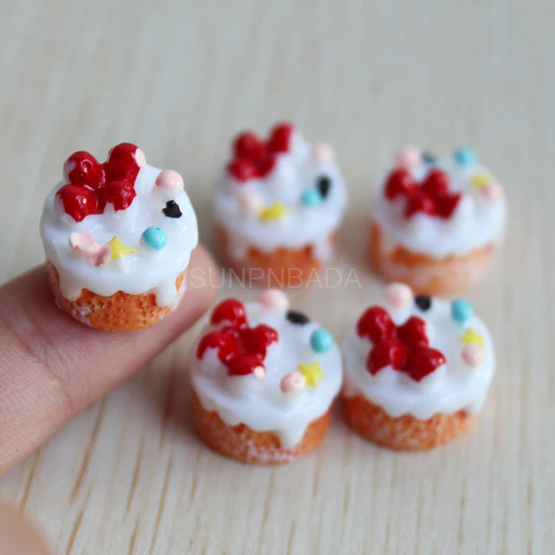 Cute Simulation 1/6 Miniature Dollhouse Cake Pizza Mini Bread Food For BJD Doll Kitchen Toy Accessories