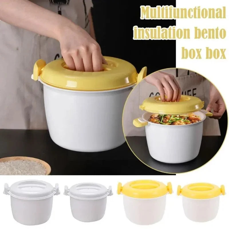 Microwave Rice Cooker Steamer Pot Pastamaker Oven Veggie Cookware Cooking Soup Pressure Pots Bowl  Vegetable Container