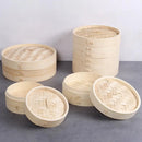 20cm Chinese Dumplings Bamboo Steamer Cooker With Lid Dimsum Steamer Fish Rice Vegetable Basket Kitchen Cooking Tools