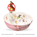 Luxury Hand-painted Bathroom Sinks Special-shaped Above Counter Basin Ceramic Wash Basin Designer Home Kitchen Art Single Basin